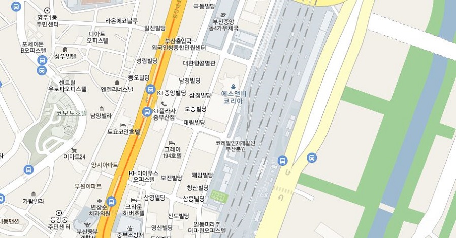 부산1호선 부산역 2번 출구 도보 10분 관정빌딩 27층